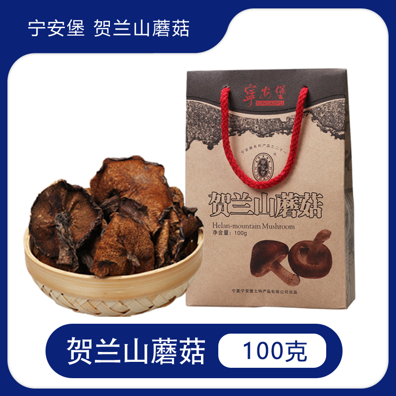 宁安堡蘑菇宁夏贺兰山农家采摘土特产干货小鸡炖蘑菇菌煲汤100g