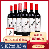 贺兰红赤霞珠宁夏贺兰山东麓江南版 珍藏干红葡萄酒国产红酒750ml