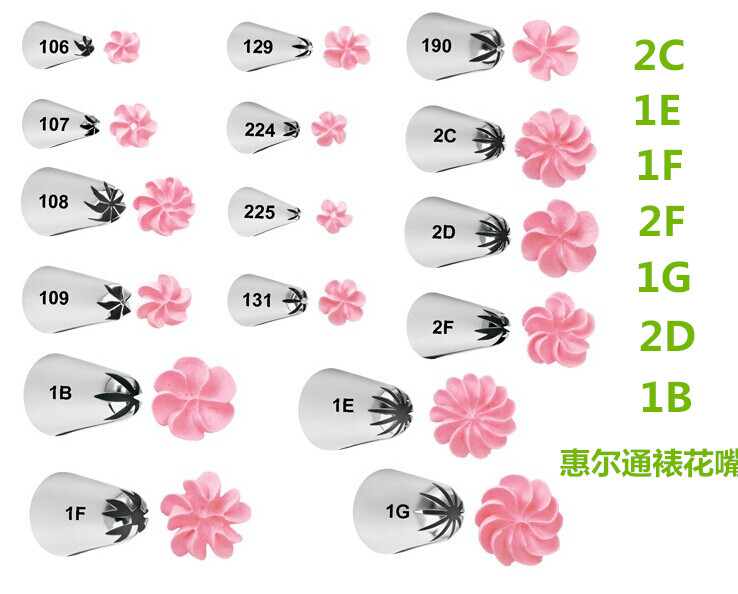 惠尔通花嘴樱花裱花2c1e1g