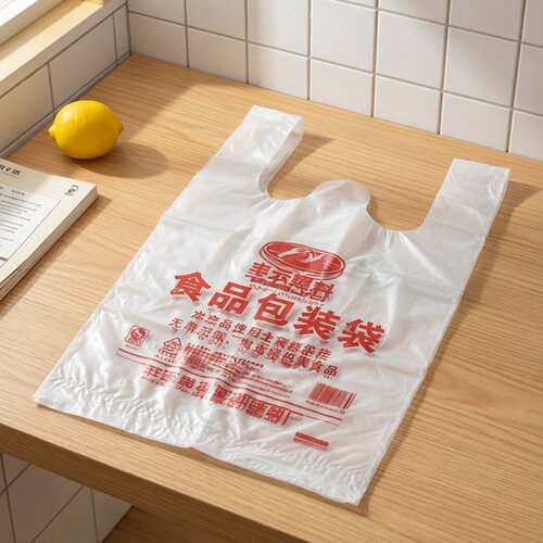丰云全新料红色食品包装袋加厚