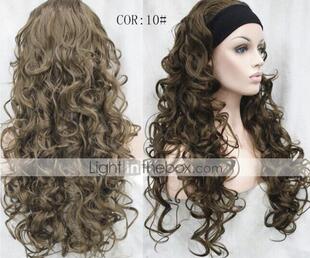 四分三 半头套 高温丝 外贸 女士假发