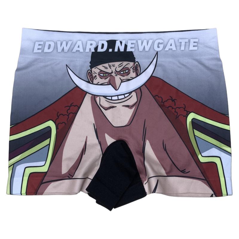 海贼王白胡子库赞印花短裤泳裤