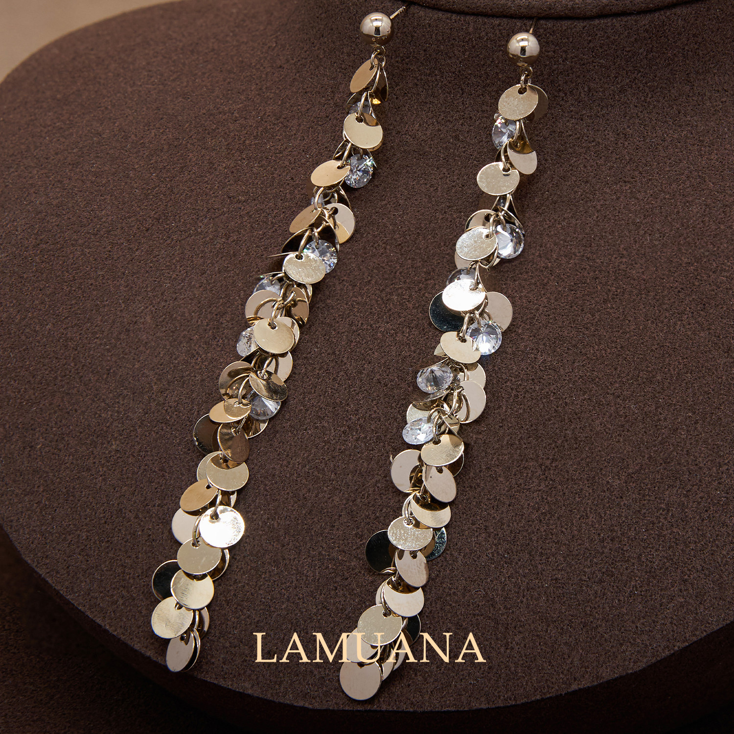 LAMUANA银片鎏金瀑布系列耳钉小众设计感复古银色流苏耳饰92597,饰品/流行首饰/时尚饰品新,耳环,淘宝优惠券,粉丝福利购,淘宝优惠卷