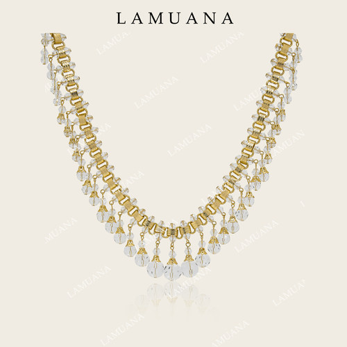 LAMUANA埃及神殿项链复古vintage奢华感小众金色choker颈链23222