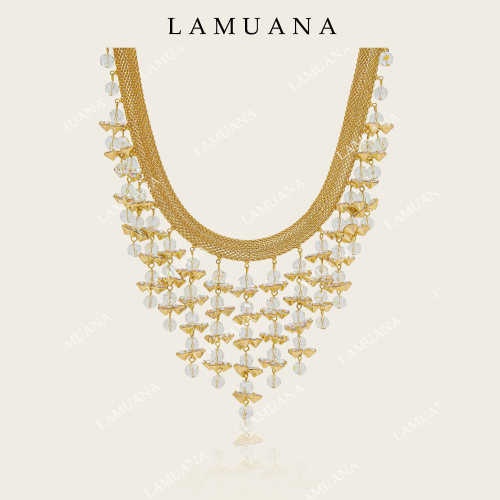 LAMUANA人鱼姬瀑布流苏项链小众复古设计度假感choker礼物女99879