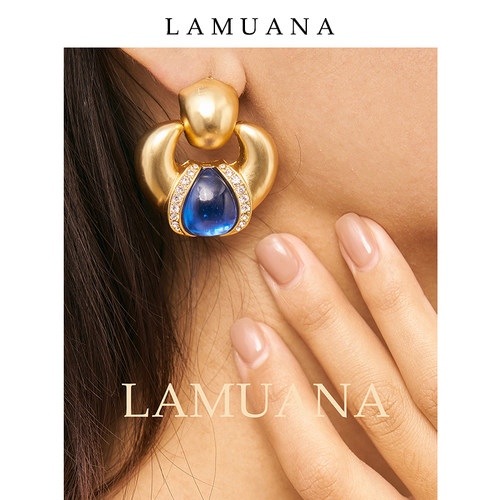 LAMUANA复古女性原创设计耳钉