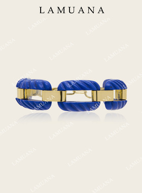 LAMUANA青金蓝环扣复古手链高级奢华小众设计感时尚90234