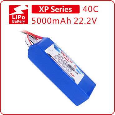 Redzone lipo 5000mAh 22.2V 富力电池 XLpower 520/ 700直升机