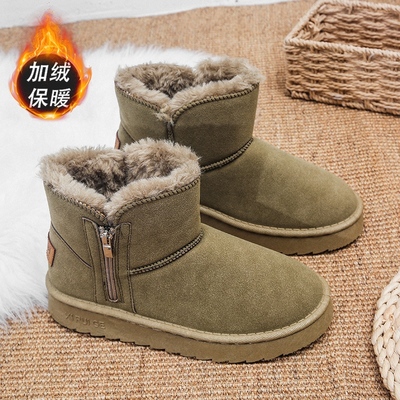 2025冬季面包靴保暖防滑