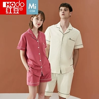 Мужская пижама, женские летние шорты, штаны, тонкий комплект, короткий рукав, большой размер, для влюбленных