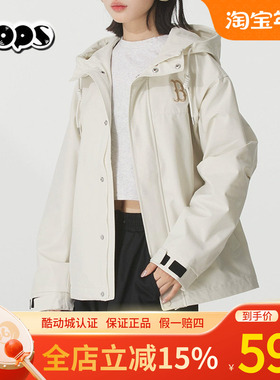 MLB外套男女装冲锋衣秋季新款运动服休闲连帽防风衣夹克3AWJB0154