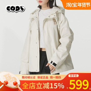 MLB外套男女装冲锋衣秋季新款运动服休闲连帽防风衣夹克3AWJB0154