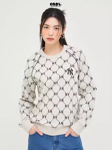 MLB男女圆领钻石老花套头卫衣