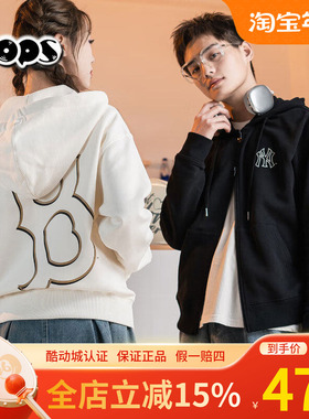 MLB情侣外套男女24年NY镂空大标印花连帽拉链运动3ATRB0544/TRB05