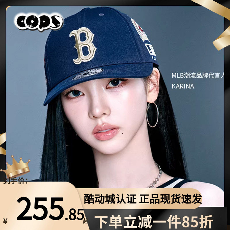 MLB复古刺绣可调节棒球帽休闲帽图片