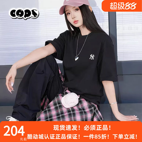 MLB官方男女宽松短袖运动T恤休闲