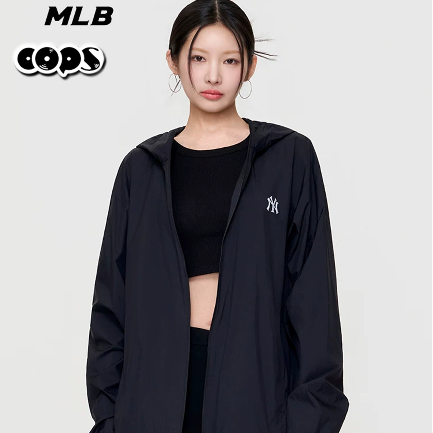 MLB情侣外套26新款凉感运动夹克男装女装防晒休闲皮肤衣3AWJB1163图片