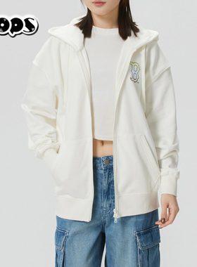 MLB连帽卫衣开衫外套男女通用针织夹克2026春季新款情侣3ATRB0361