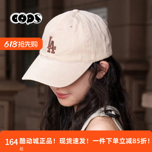 MLBLA刺绣软顶棒球帽遮阳透气