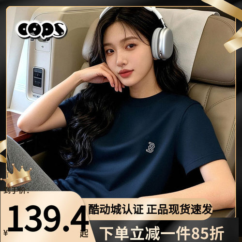 MLB藏青短袖运动T恤男女通用休闲