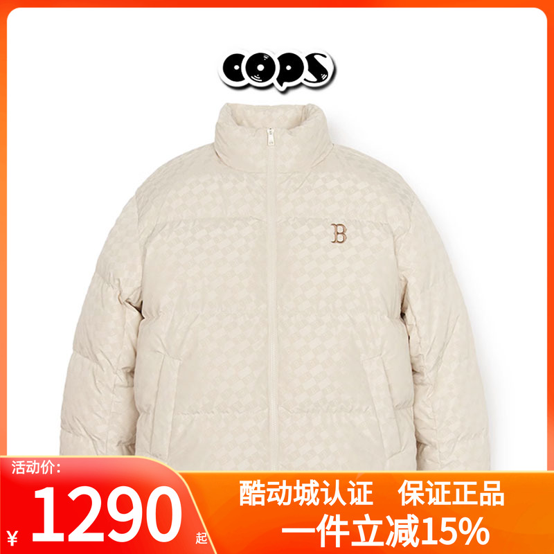 复古老花时尚羽绒服外套MLB保暖