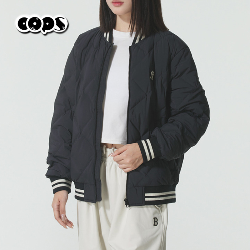 MLB男女冬季新款刺绣休闲羽绒服