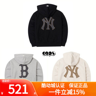 MLB外套男女24款 TRM05 复古老花大logo运动拉链连帽外套3ATRM0544