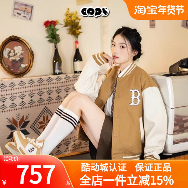 MLB棒球服男装女装新款NY复古学院风运动服休闲情侣外套3AJPV0141