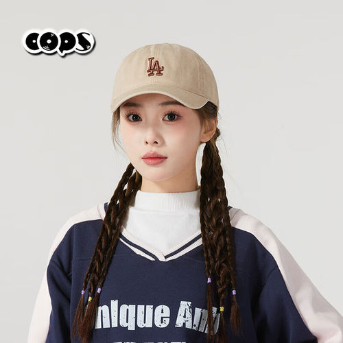MLB情侣棒球帽男女NY做旧软顶运动帽鸭舌帽3ACPVV14N/CPVV1