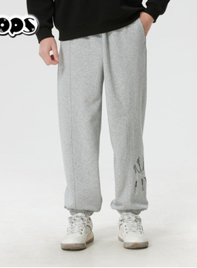 MLB26春新款男女休闲卫裤复古老花大标束脚运动针织长裤3APTM0161