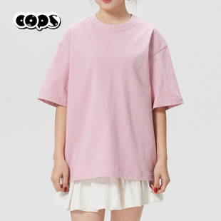 MLB男装女装2026新款粉色T恤运动短袖舒适透气休闲半袖3ATSB0263