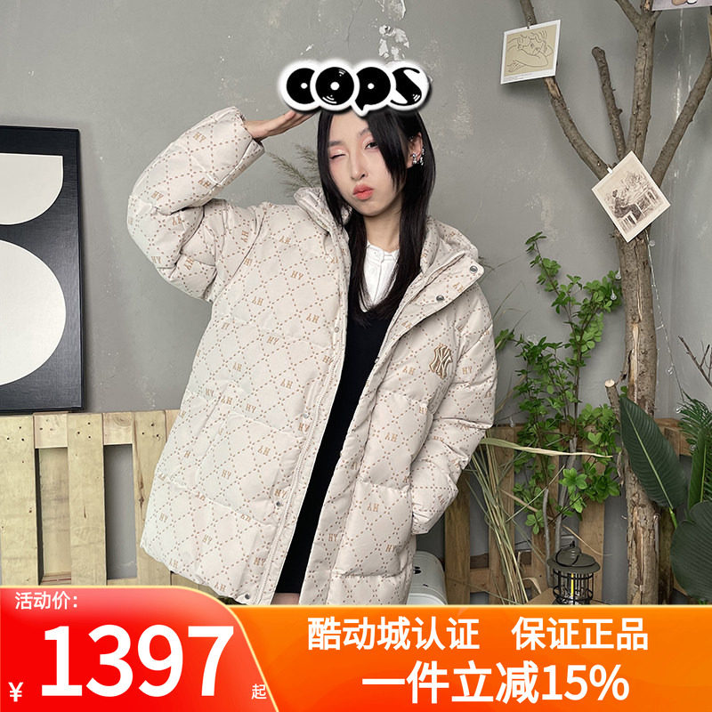 MLB虞书欣同款老花连帽羽绒服