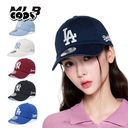 MLB帽子秋季新款字母大标Karina同款棒球帽鸭舌帽遮阳帽3ACPB245N