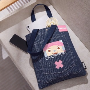 新品 航海王喬巴多功能牛仔包 草帽一伙隨身包 大容量 屈臣氏