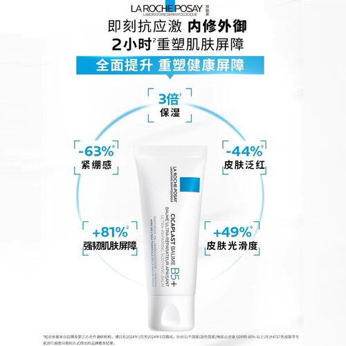 教师节礼物屈臣氏理肤泉新B5多效舒缓修护霜40毫升一支急护