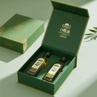 橄榄油菜籽油双支单支礼品盒天地盖抽屉盒书型盒山茶油包装盒定制