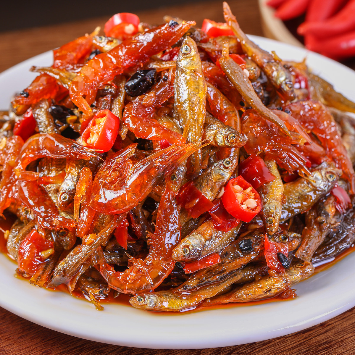 湖南特产下饭菜开味菜小鱼小虾即食鱼零食鱼仔拌饭虾酱下酒菜瓶装