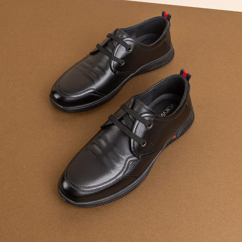 奥康秋季新款男士软面休闲皮鞋