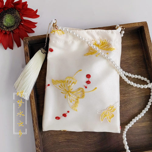 蕾丝小汉服包方包搭配汉服