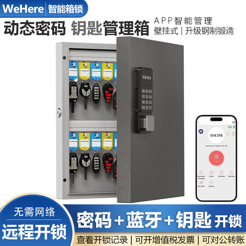 智能壁挂式爱彼克钥匙箱WeHere