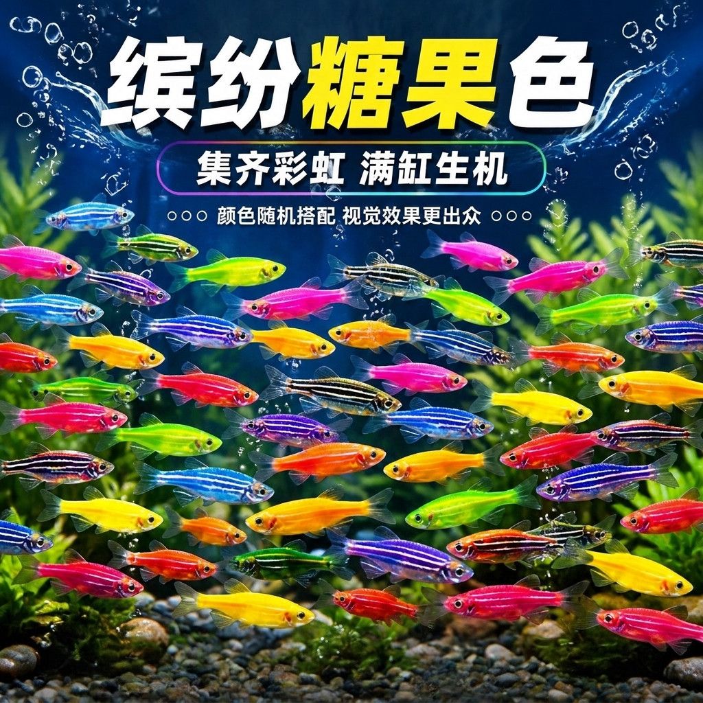 适合新手混养群游的小鱼