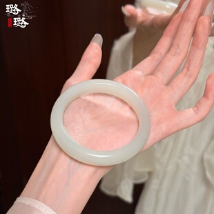 508～523【璐璐的玉器店】和田玉青白玉手镯 两个手把件