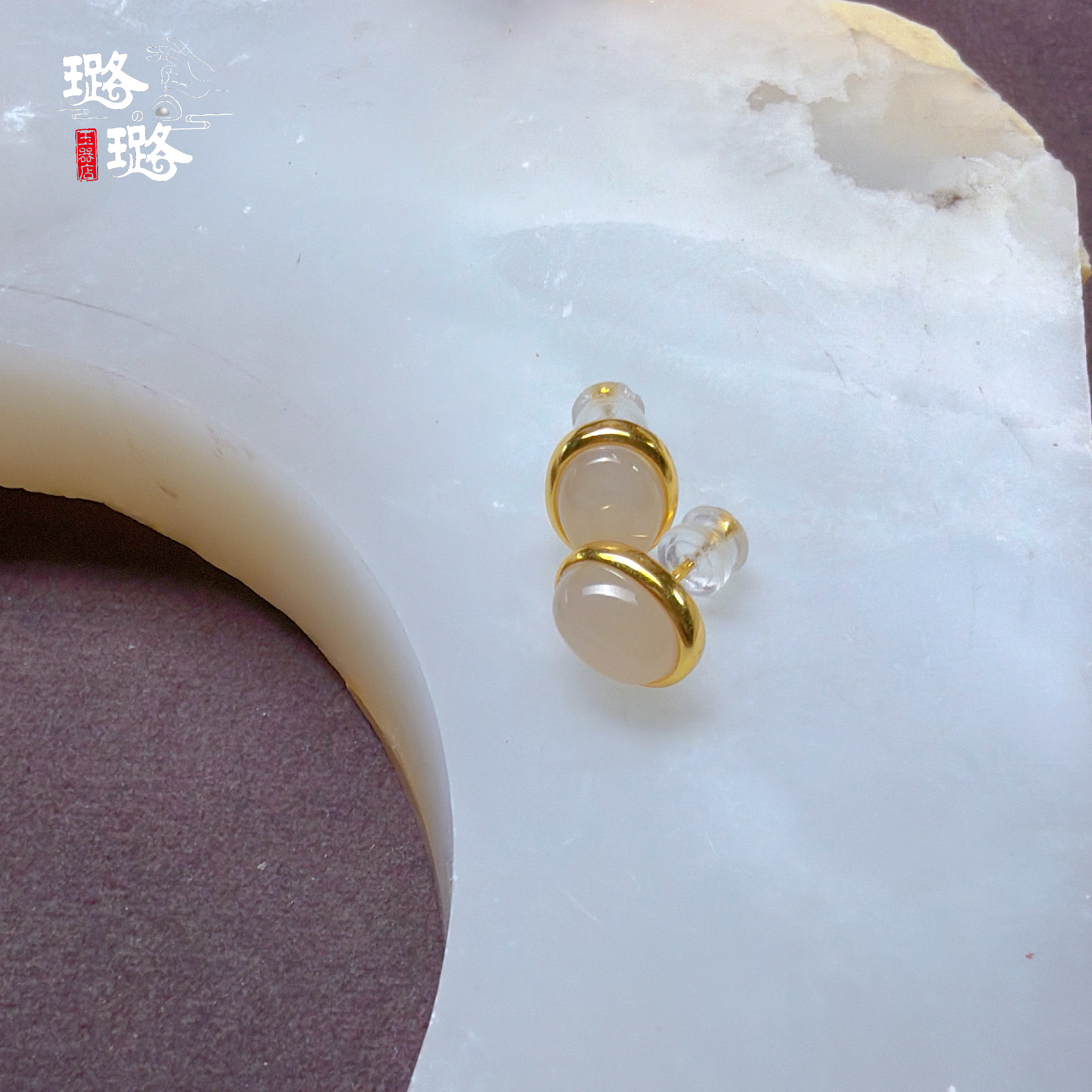 【璐璐的玉器店】和田玉镶嵌藕粉玉琮葫芦吊坠项链送老婆