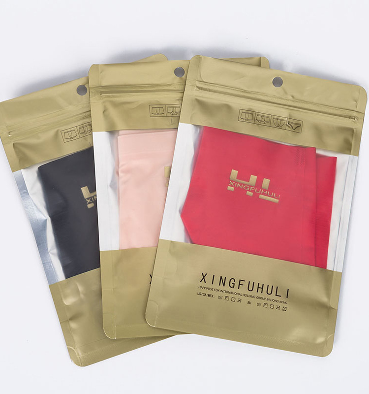 幸福狐狸冰丝珍珠一片式无痕内裤