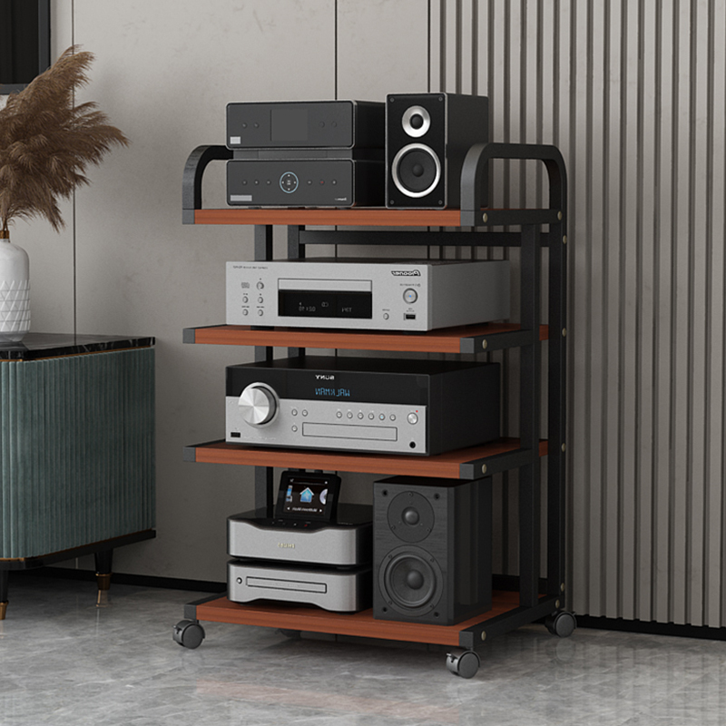 【护栏款】功放机架胆机支架客厅音箱边架CD黑胶机柜解码器收纳架