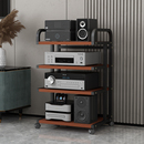 器收纳架 功放机架胆机支架客厅音箱边架CD黑胶机柜解码 护栏款