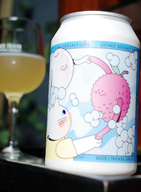 2月27产 气泡实验室 荔枝海盐 古斯 GOSE 酸啤酒 精酿啤酒 330ml