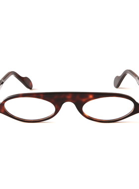 绝版孤品Theo趣味小椭圆玳瑁板材眼镜个性设计师款比利时产