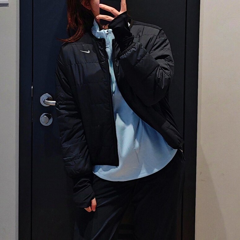 耐克女子跑步保暖棉服夹克