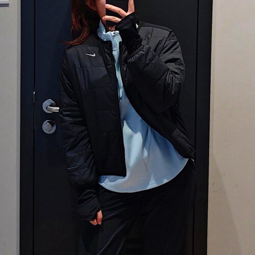 耐克女子跑步保暖棉服夹克